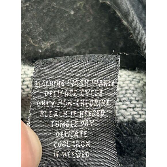 Cejon Open Front Vest Shawl‎ Womens Small Black Gray Knit Southwestern Cape - Picture 6 of 7